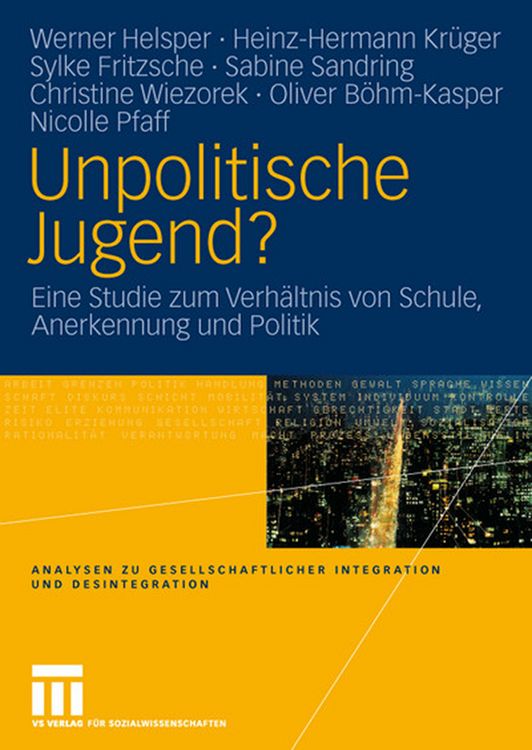Produktbild: Unpolitische Jugend?