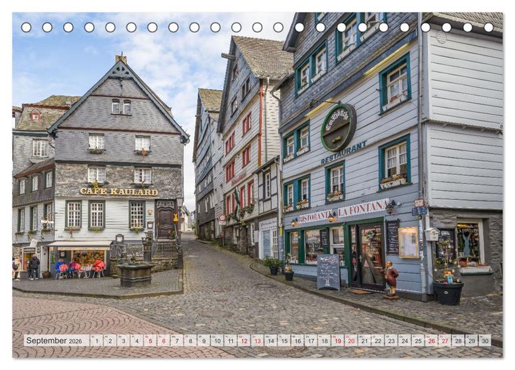 Produktbild: Monschau Impressionen (Tischkalender 2026 DIN A5 quer), CALVENDO Monatskalender