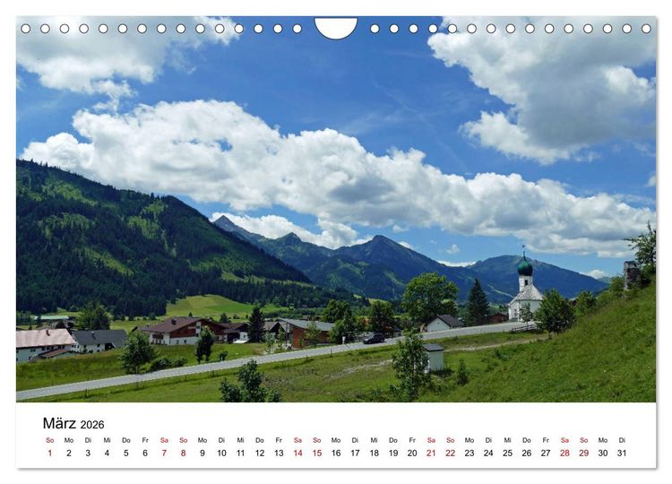Produktbild: Wundersch&ouml;ne Landschaften in den Alpen (Wandkalender 2026 DIN A4 quer), CALVENDO Monatskalender