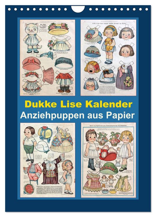 Produktbild: Dukke Lise Kalender - Anziehpuppen aus Papier (Wandkalender 2026 DIN A4 hoch), CALVENDO Monatskalender