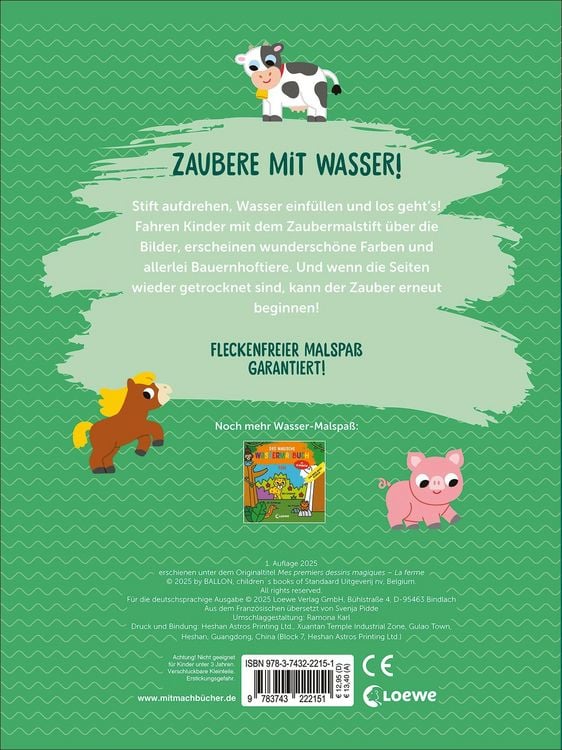 Produktbild: Das magische Wassermalbuch - Bauernhof