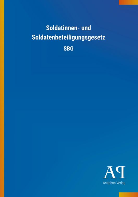 Produktbild: Soldatinnen- und Soldatenbeteiligungsgesetz