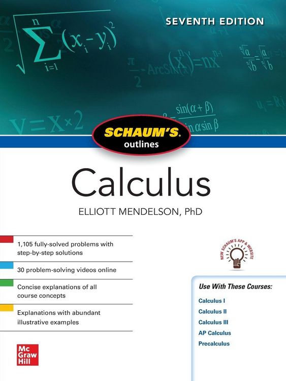 Produktbild: Schaum's Outline of Calculus, Seventh Edition