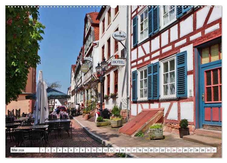 Produktbild: Barbarossastadt Gelnhausen vom Frankfurter Taxifahrer Petrus Bodenstaff (hochwertiger Premium Wandkalender 2026 DIN A2 quer), Kunstdruck in Hochglanz