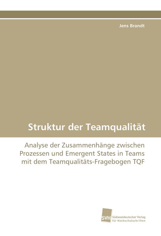 Produktbild: Struktur der Teamqualit&auml;t