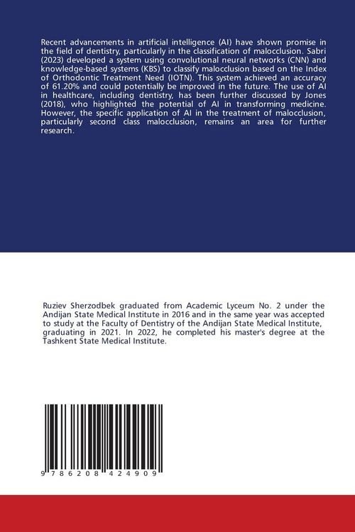 Produktbild: Assesment Of Second Class Malocclusion with Artificial Intelligence