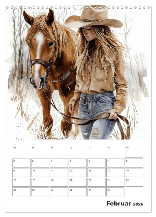 Produktbild: Herzenspferde (Wandkalender 2026 DIN A3 hoch), CALVENDO Monatskalender