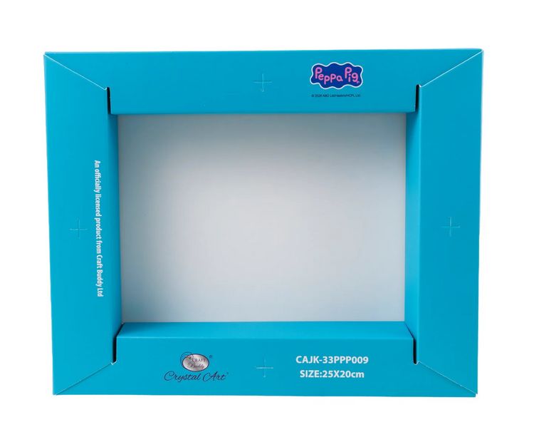 Produktbild: Craft Buddy CAJK-33PPP009 - Crystal Art Junior, Peppa Pig, 25x20cm, Diamant-Malerei-Set