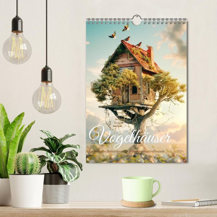 Produktbild: Vogelh&auml;user Zauberhafte Wohnideen f&uuml;r gefiederte Freunde (Wandkalender 2026 DIN A4 hoch), CALVENDO Monatskalender