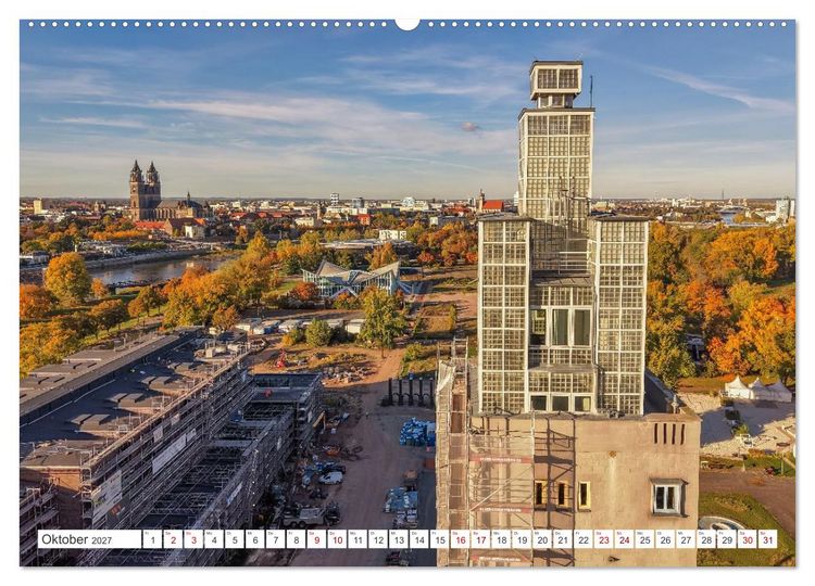 Produktbild: Domperspektiven: Magdeburger Dom - Neu gesehen 2027 (hochwertiger Premium Wandkalender 2027 DIN A2 quer), Kunstdruck in Hochglanz