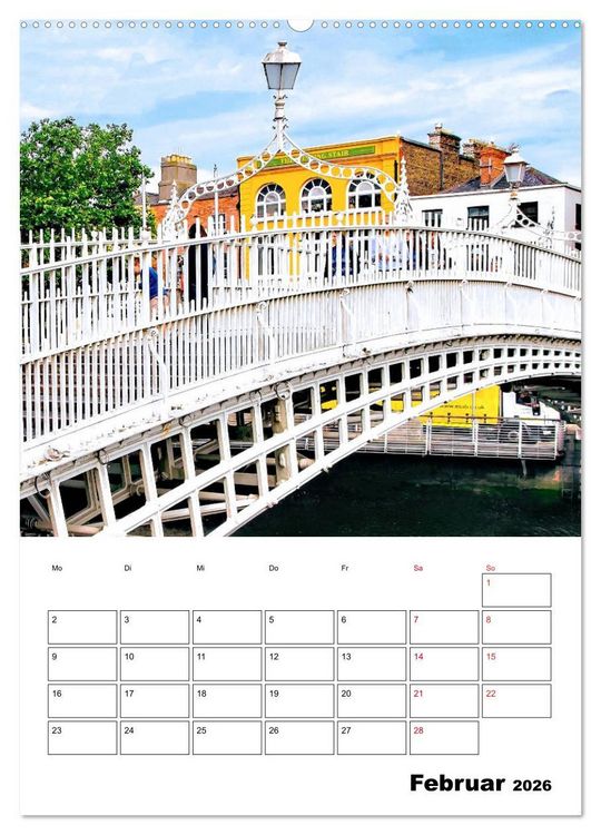 Produktbild: Dublin - faszinierende irische Hauptstadt (Wandkalender 2026 DIN A2 hoch), CALVENDO Monatskalender