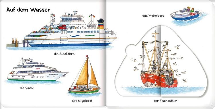 Produktbild: L&ouml;schen, baggern, pfl&uuml;gen: Mein Fahrzeuge-Klappenbuch
