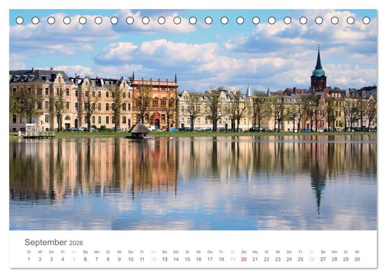Produktbild: Schwerin - Impressionen (Tischkalender 2026 DIN A5 quer), CALVENDO Monatskalender