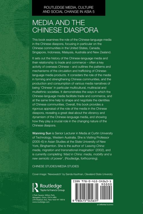 Produktbild: Media and the Chinese Diaspora