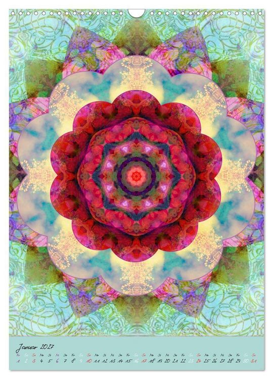 Produktbild: FLORALE MANDALAS (Wandkalender 2027 DIN A3 hoch), CALVENDO Monatskalender