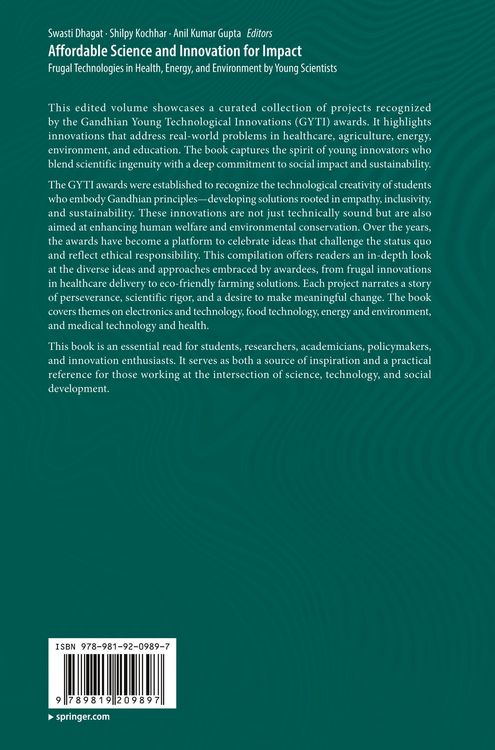 Produktbild: Affordable Science and Innovation for Impact