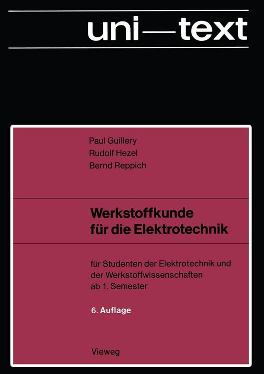Produktbild: Werkstoffkunde f&uuml;r die Elektrotechnik