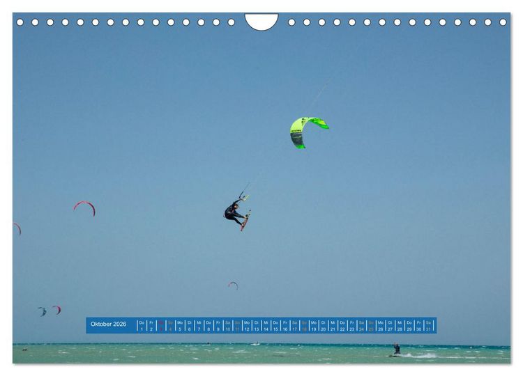 Produktbild: Kite Boarding El Gouna (Wandkalender 2026 DIN A4 quer), CALVENDO Monatskalender