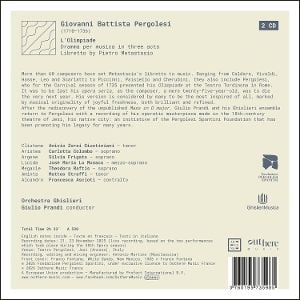 Produktbild: Pergolesi: L'Olimpiade