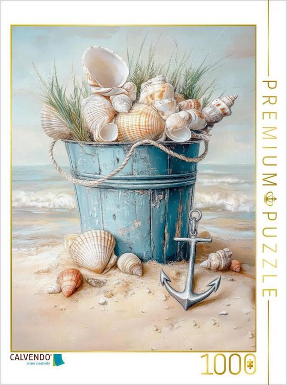 Produktbild: CALVENDO Puzzle Strand-Stillleben | 1000 Teile Lege-Gr&ouml;&szlig;e 64x48cm Foto-Puzzle f&uuml;r gl&uuml;ckliche Stunden