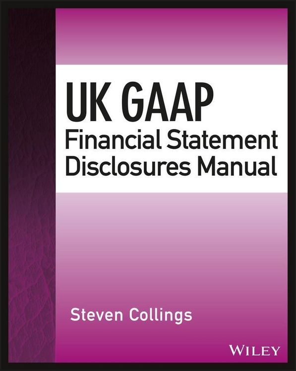 Produktbild: UK GAAP Financial Statement Disclosures Manual