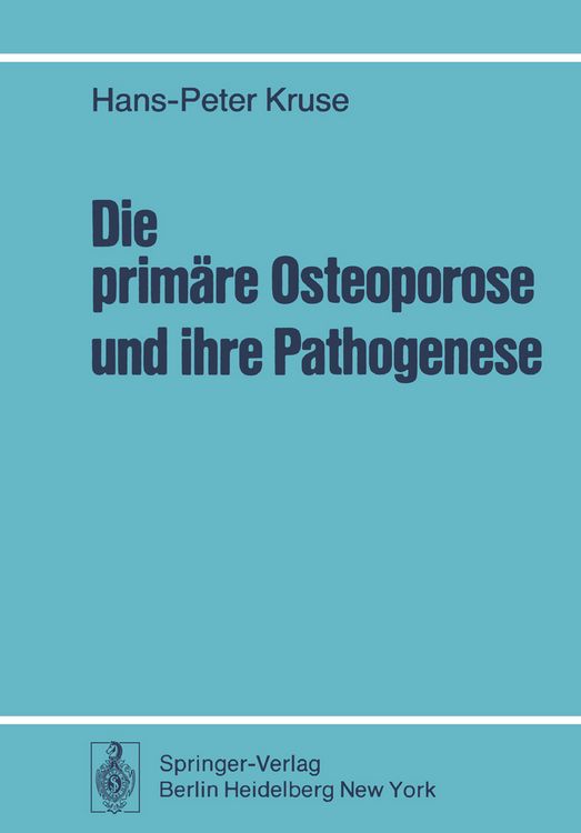 Produktbild: Die prim&auml;re Osteoporose und ihre Pathogenese