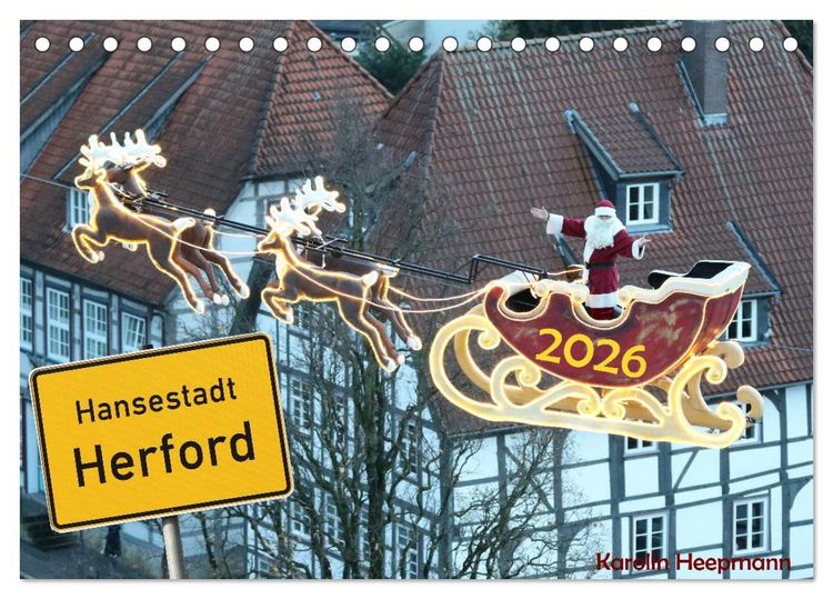 Produktbild: Hansestadt Herford (Tischkalender 2026 DIN A5 quer), CALVENDO Monatskalender