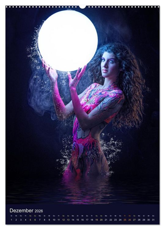 Produktbild: Bodypainting Adventures (Wandkalender 2026 DIN A2 hoch), CALVENDO Monatskalender