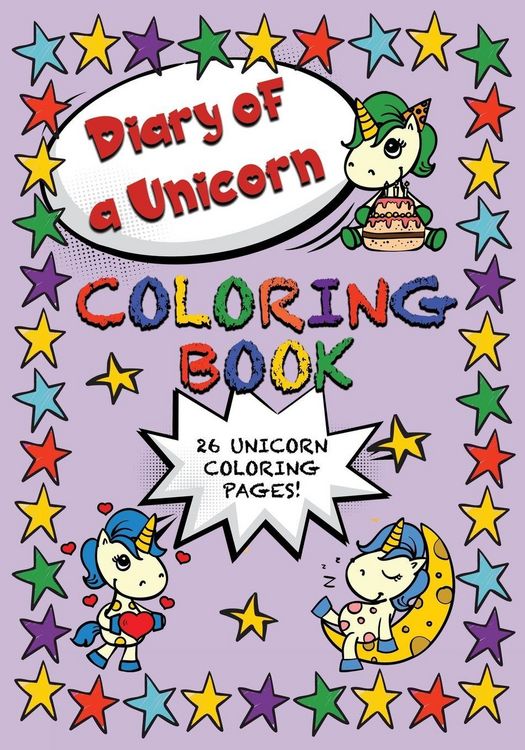 Produktbild: Diary of a Unicorn Coloring Book
