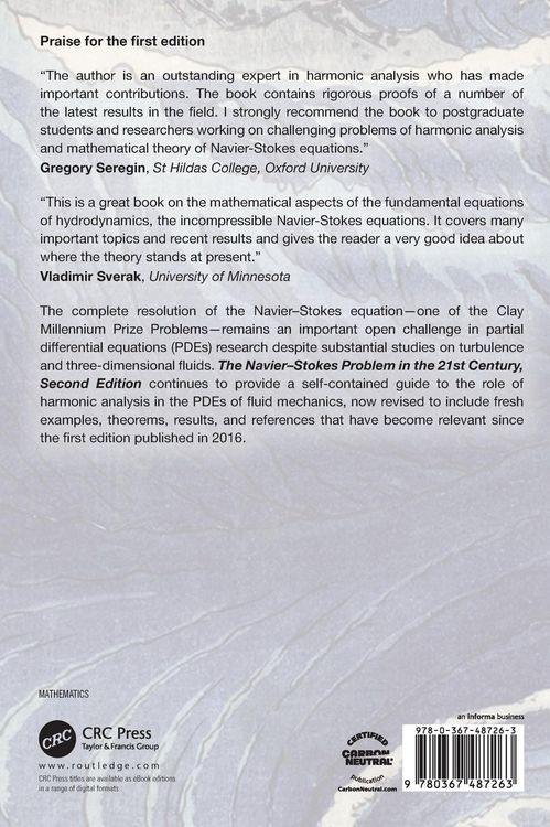 Produktbild: The Navier-Stokes Problem in the 21st Century