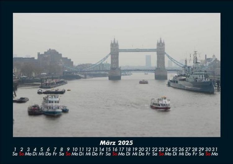 Produktbild: London 2025 Fotokalender DIN A5