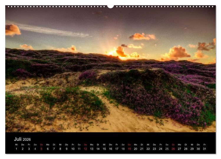 Produktbild: Sylt Morsumer Kliffabende Fotografien von Tobias Thiele (Wandkalender 2026 DIN A2 quer), CALVENDO Monatskalender