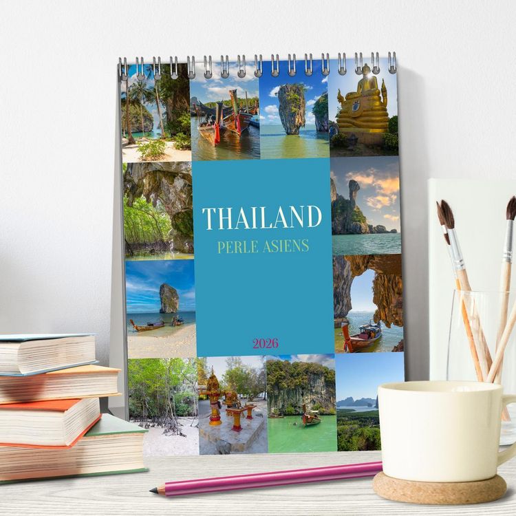 Produktbild: Thailand - Perle Asiens (Tischkalender 2026 DIN A5 hoch), CALVENDO Monatskalender