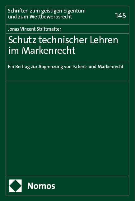 Produktbild: Schutz technischer Lehren im Markenrecht