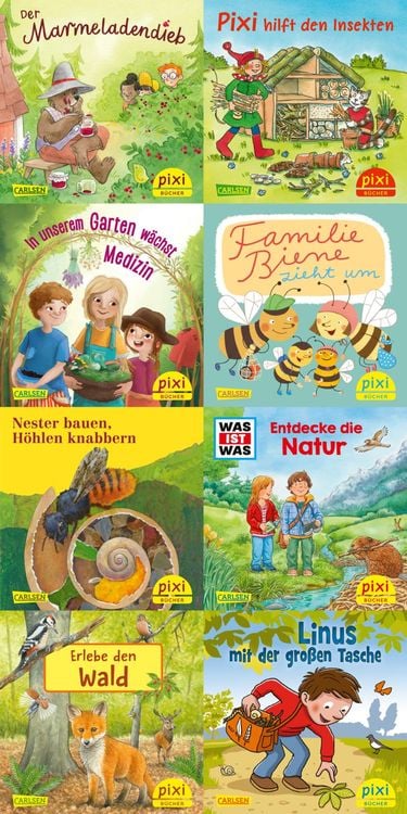 Produktbild: Pixi-8er-Set 290: Pixi liebt die Natur (8x1 Exemplar)