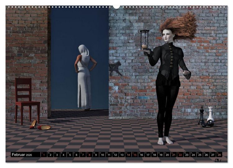 Produktbild: Theater paradox (hochwertiger Premium Wandkalender 2026 DIN A2 quer), Kunstdruck in Hochglanz