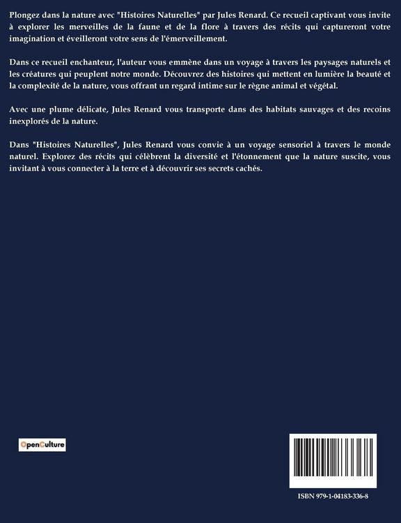 Produktbild: Histoires Naturelles