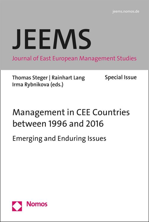 Produktbild: Management in CEE Countries between 1996 and 2016