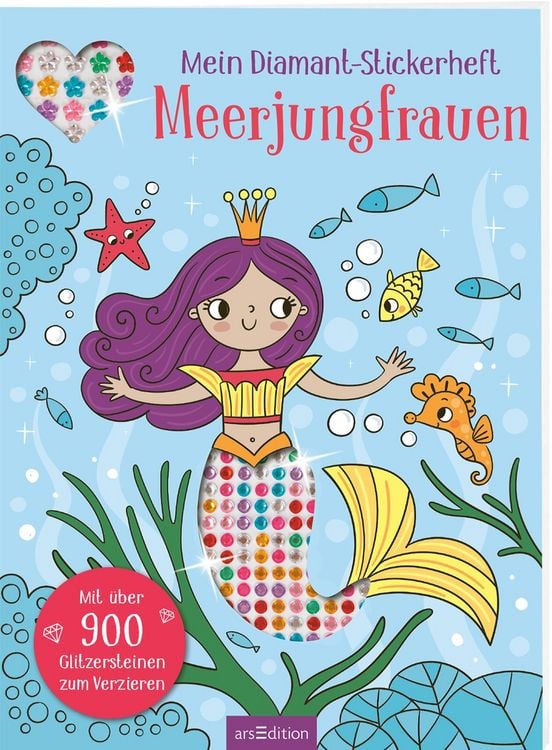 Produktbild: Mein Diamant-Stickerheft &ndash; Meerjungfrauen