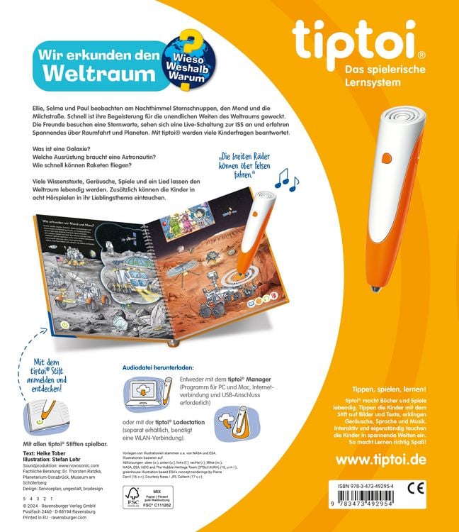 Produktbild: tiptoi&reg; Wieso? Weshalb? Warum? - Wir erkunden den Weltraum