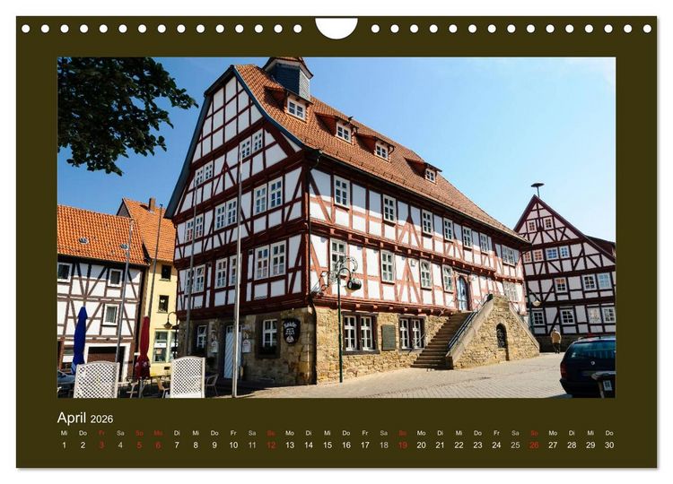 Produktbild: Fachwerk in Nordhessen (Wandkalender 2026 DIN A4 quer), CALVENDO Monatskalender