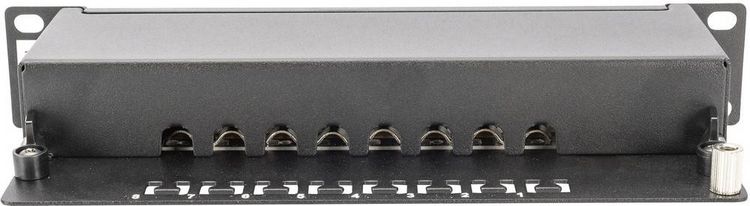 Produktbild: Digitus DN-91608S 8 Port Netzwerk-Patchpanel 254mm (10") CAT 6 1 HE Best&uuml;ckt
