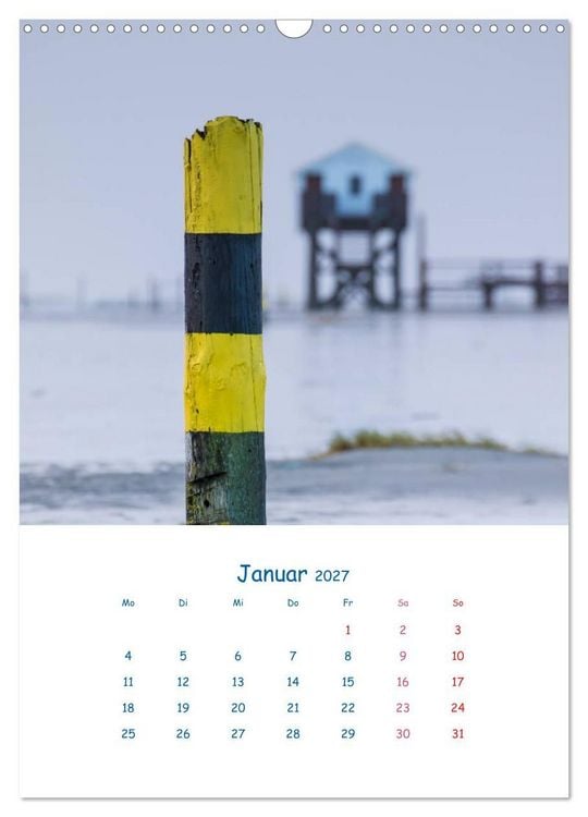 Produktbild: K&uuml;stenmomente des Jahres (Wandkalender 2027 DIN A3 hoch), CALVENDO Monatskalender