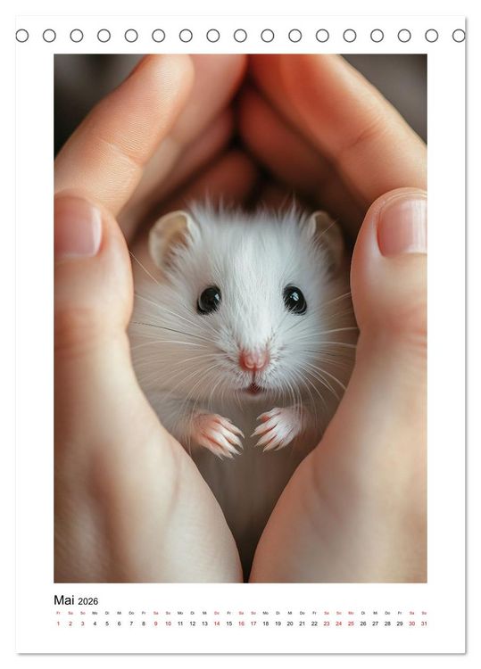 Produktbild: Goldhamster Geschichten (Tischkalender 2026 DIN A5 hoch), CALVENDO Monatskalender