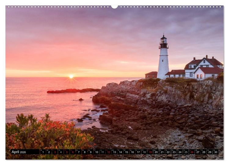 Produktbild: NEUENGLAND - Eine Reise durch den Nordosten der USA (Wandkalender 2026 DIN A2 quer), CALVENDO Monatskalender