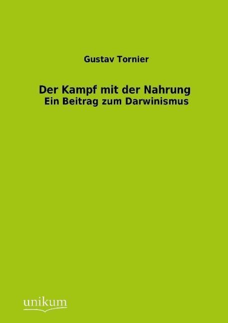 Produktbild: Tornier, G: Kampf mit der Nahrung