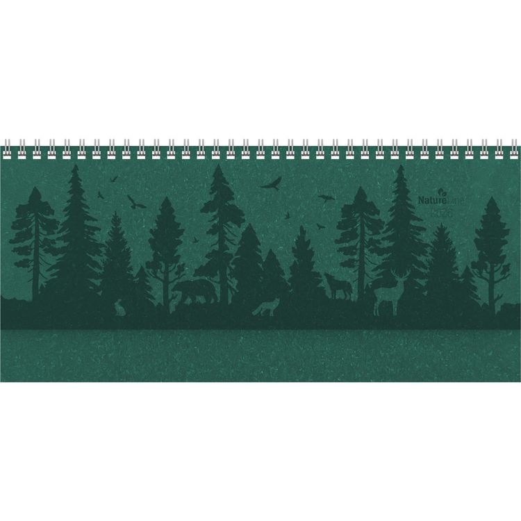 Bild vom Artikel Tisch-Querkalender Nature Line Forest 2026 - Tisch-Kalender - Büro-Kalender quer 29,7x13,5 cm - 1 Woche 2 Seiten - Umwelt-Kalender - mit Hardcover vom Autor Alpha Edition