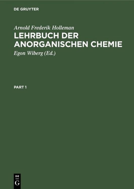 Produktbild: Lehrbuch der anorganischen Chemie