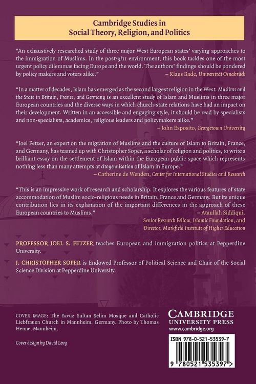 Produktbild: Muslims and the State in Britain, France, and Germany
