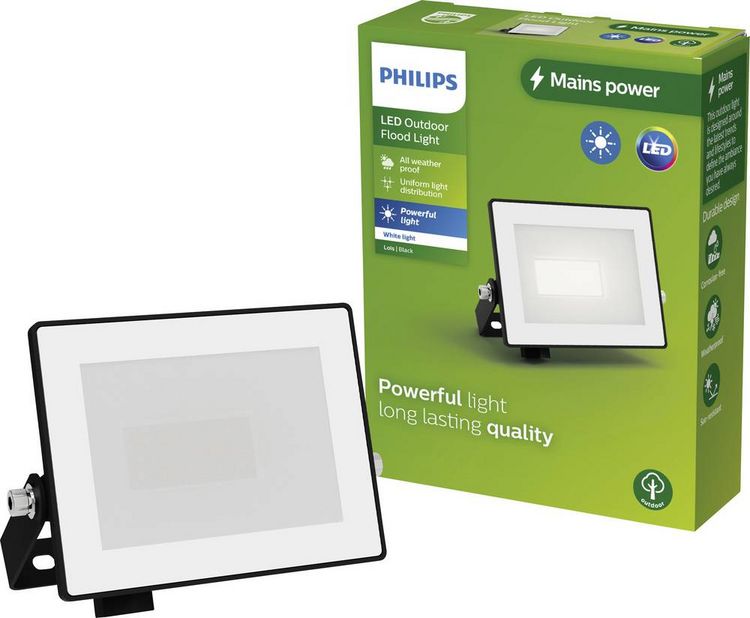 Produktbild: Philips LED Lois 929004641401 LED-Au&szlig;enstrahler 10W Leuchtfarben: Warmwei&szlig;